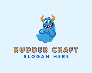 Cute Slime Monster logo design