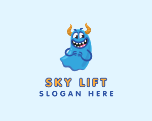 Cute Slime Monster logo design