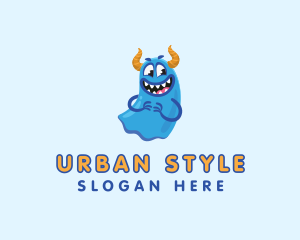 Cute Slime Monster logo