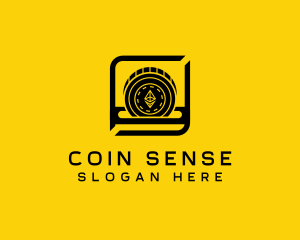 Cryptocurrency Coin Trading logo design