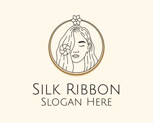 Woman Flower Salon logo design