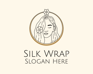 Woman Flower Salon logo design