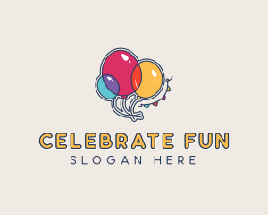 Balloons Party Banner logo