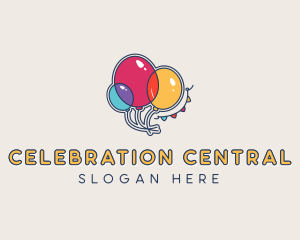 Balloons Party Banner logo