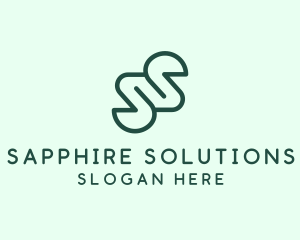 Minimalist Monoline Letter S Business logo design