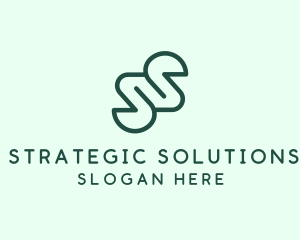 Minimalist Monoline Letter S Business logo design