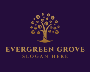 Golden Tree Farm logo design