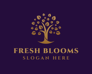 Golden Tree Farm logo design