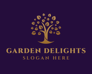 Golden Tree Farm logo design