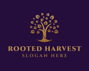 Golden Tree Farm logo design