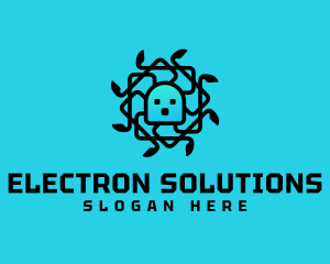 Squid Network Electronics logo design