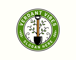 Landscaping Gardening Shovel logo