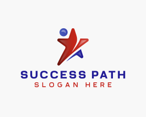 Human Career Success logo design