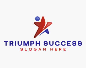 Human Career Success logo design