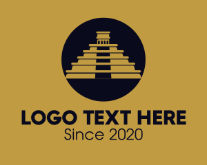 Chichen Itza Mayan Landmark logo