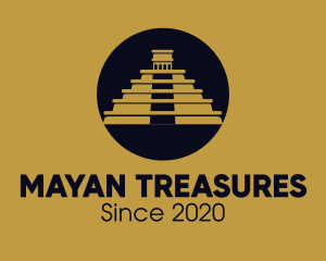 Chichen Itza Mayan Landmark logo design