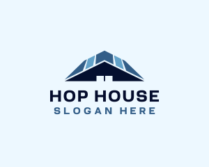 Roofing Residential House logo design