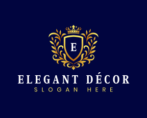 Elegant Ornament Crown logo design