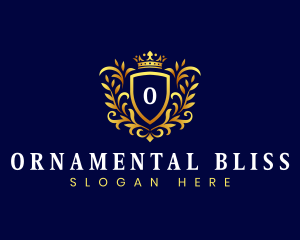 Elegant Ornament Crown logo