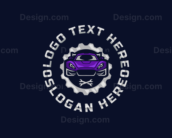 Car Engine Repair Logo