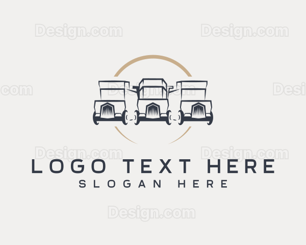 Transport Truck Automotive Logo