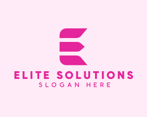 Beauty Boutique Letter E logo design