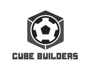 Soccer Ball Cube logo design