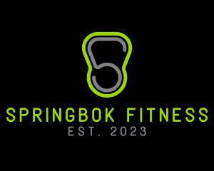 Fitness Kettlebell Letter S  logo design