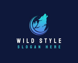 Wild Wolf Forest logo design