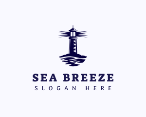 Lighthouse Coast Wave logo design