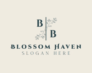 Floral Wedding Event Styling logo design