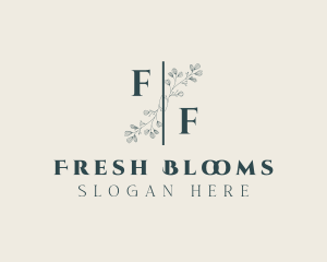 Floral Wedding Event Styling logo design