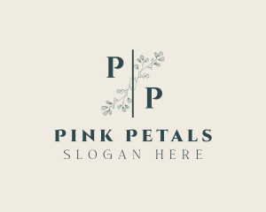 Floral Wedding Event Styling logo design