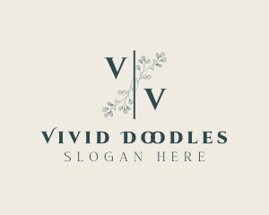 Floral Wedding Event Styling logo design