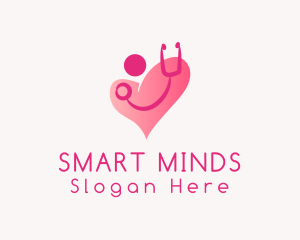 Doctor Stethoscope Heart logo