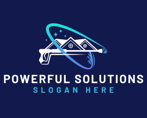 House Cleaning Pressure Washer logo design