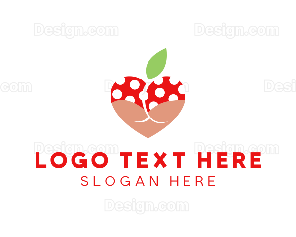 Red Bikini Peach Logo