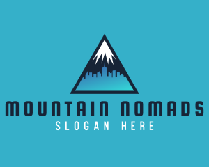 Mountain Cityscape Property Builder logo design