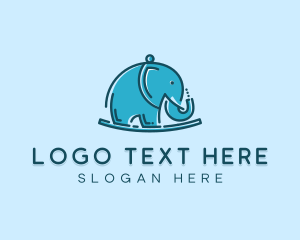 Elephant Kids Toy logo design