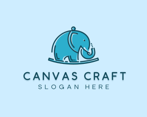 Elephant Kids Toy logo design