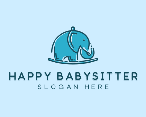 Elephant Kids Toy logo design