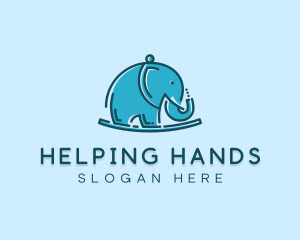 Elephant Kids Toy logo design