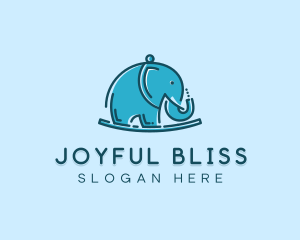 Elephant Kids Toy logo design