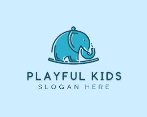 Elephant Kids Toy logo design