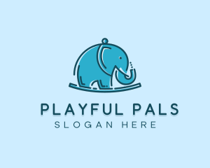 Elephant Kids Toy logo design