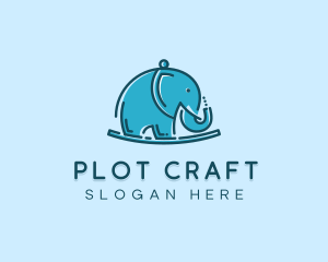 Elephant Kids Toy logo design