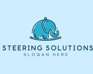 Elephant Kids Toy logo design