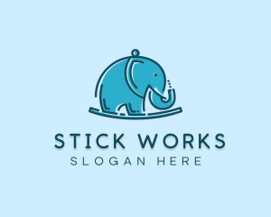 Elephant Kids Toy logo design