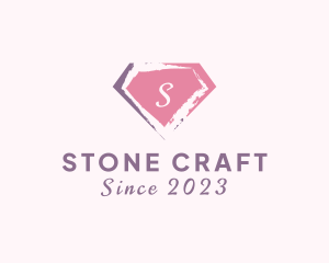 Diamond Fashion Watercolor Boutique logo design