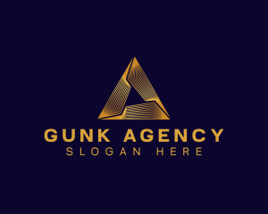 Triangle Pyramid Agency logo design